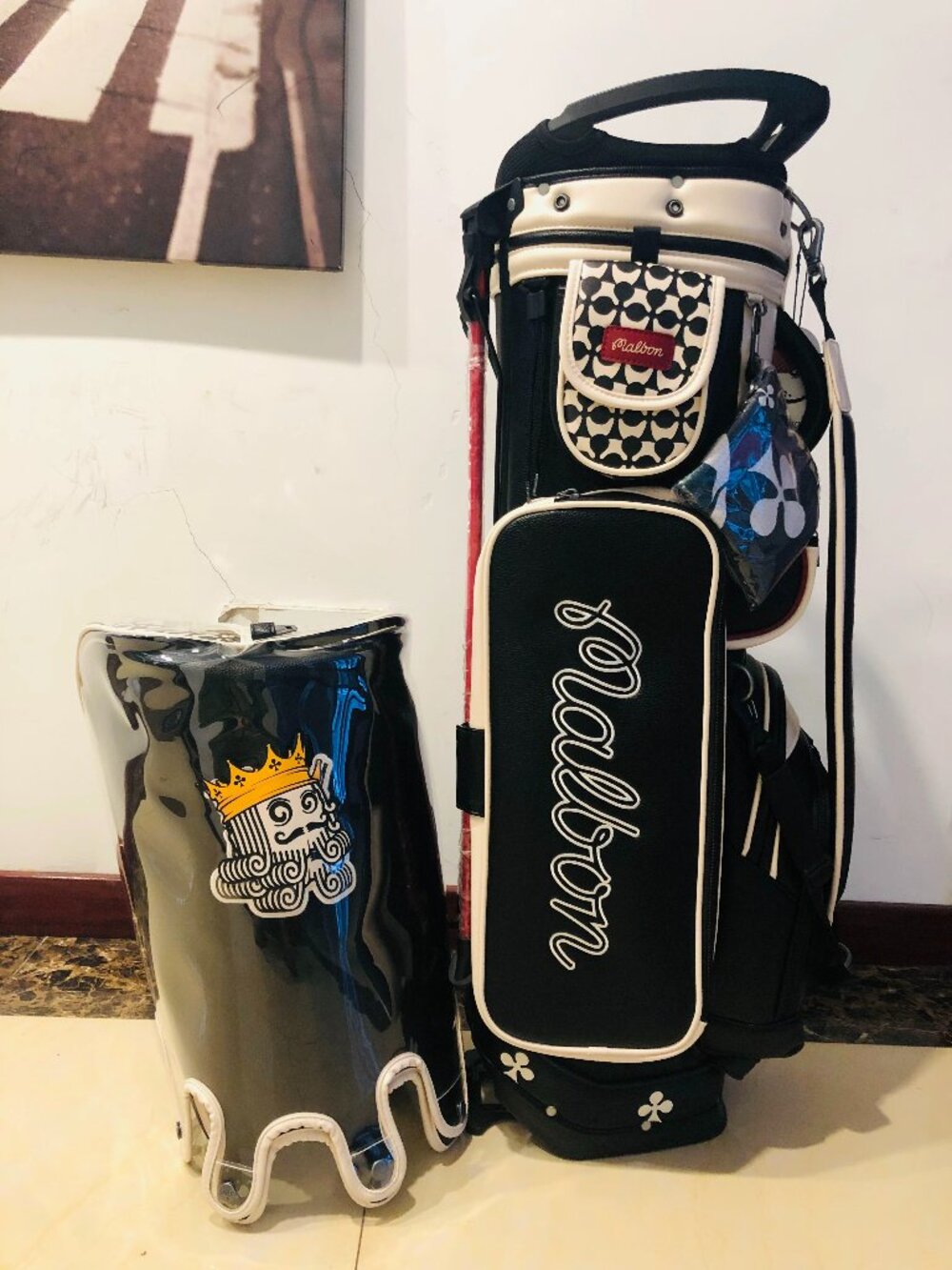 Malbon Golf Caddy Bag Stand Bag With Caster